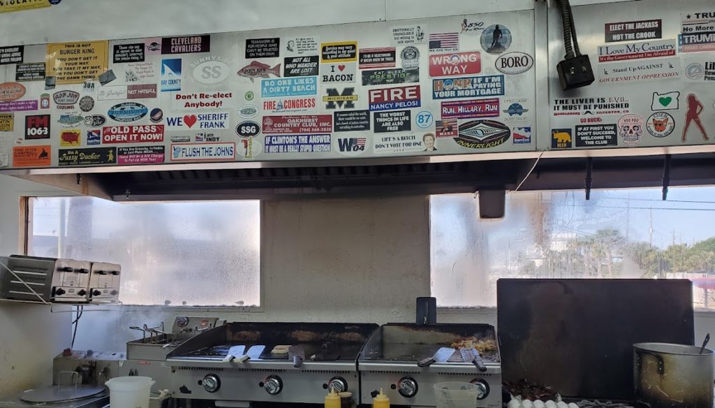 The grill at Sunnyside Grill